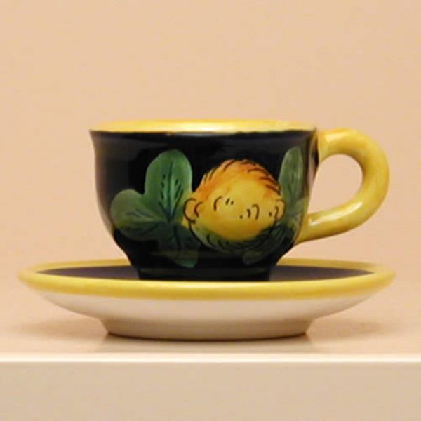LI118 06 6 - Set of 6 espresso cups (cm.6h) with saucer