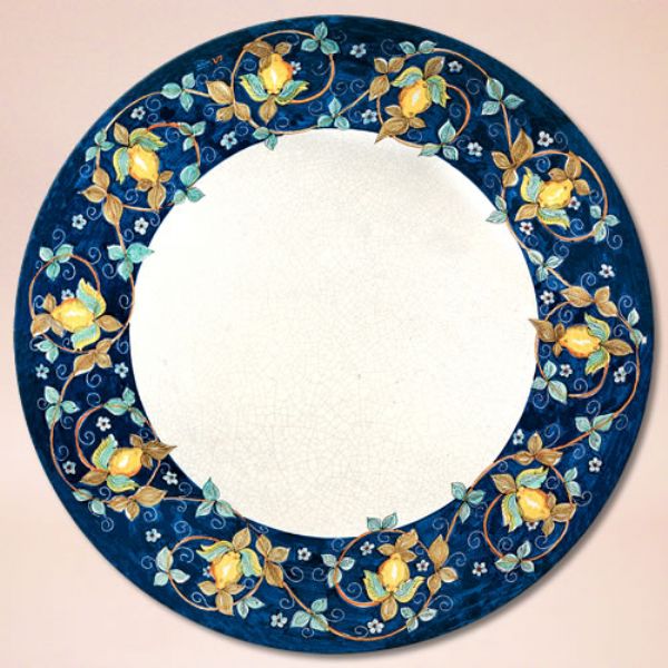 LEO130 T  - TOP - In the photo: 130 cm. diameter table<BR><BR>Volcanic stone, 3 cm thick. Suitable for inside and outside, resistant to a temperature range of -60 to 1000 °C.