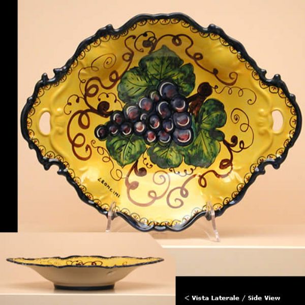 UV215 39 - Oval centrepiece, cm.39 x 31