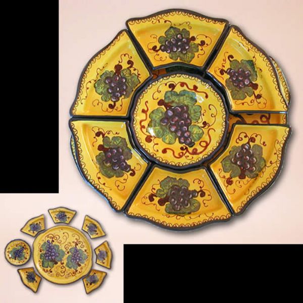 UV222 42 - Round appetizer set, diameter cm. 42, 8 pieces
