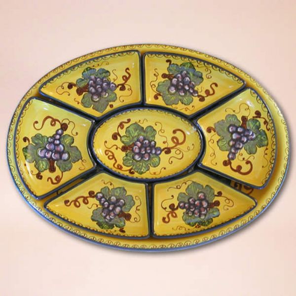UV223 50 - Oval appetizer set cm. 50x37, 8 pieces