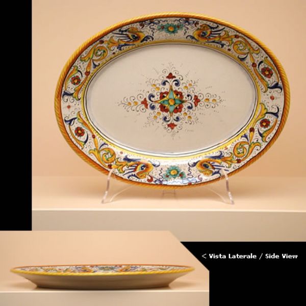 RA312 38 - Oval tray, cm. 38x29