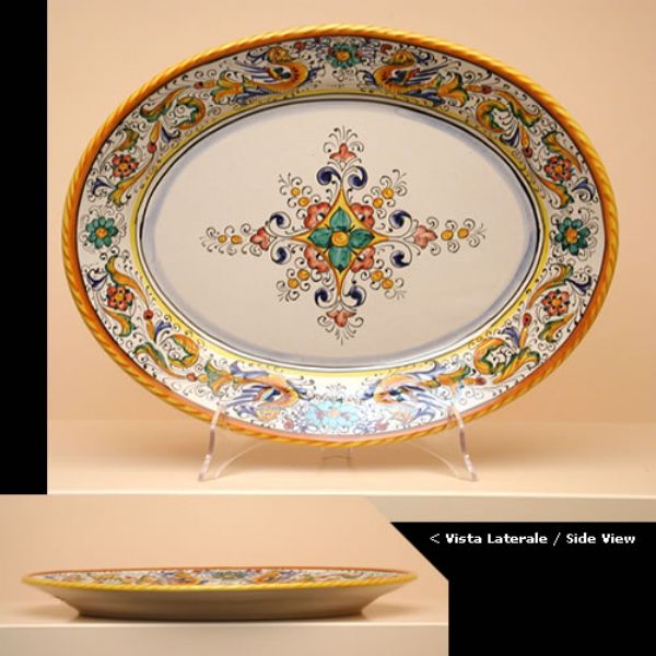 RA312 42 - Oval tray, cm. 42x32