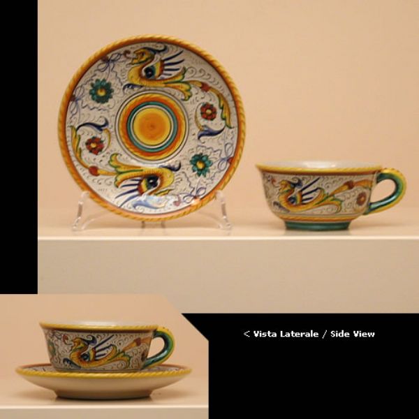 RA318 08 - Teacup with saucer cm.8h