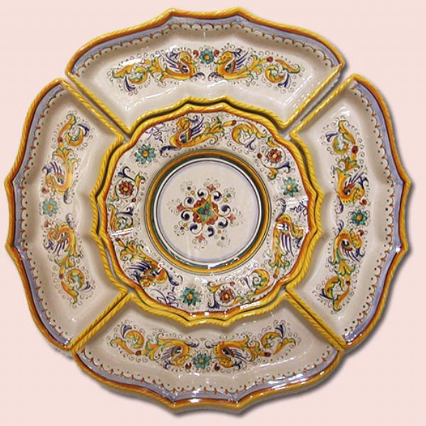 RA322 50 - Round hors d'oeuvre set , diameter cm. 50, 5 pieces