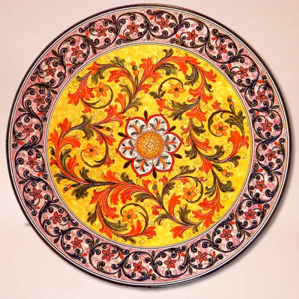 LEO177 T  - TOP - In the photo: 130 cm. diameter table<BR><BR>Volcanic stone, 3 cm thick. Suitable for inside and outside, resistant to a temperature range of -60 to 1000 °C.
