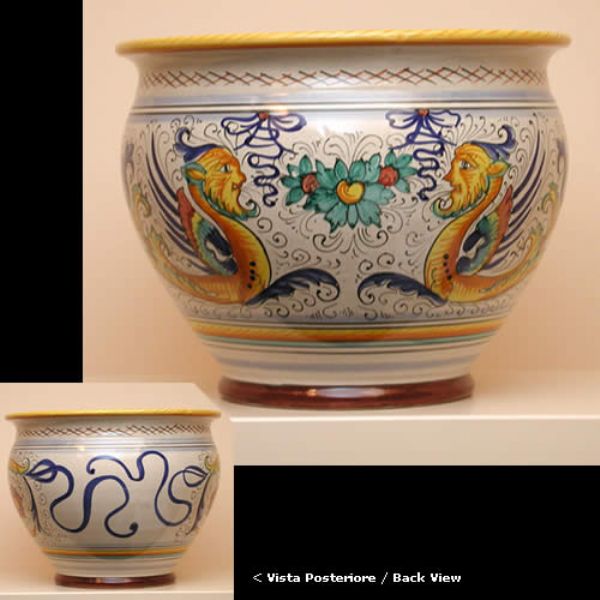RA113 35 - Flower holder, cm.35d, cm.31h