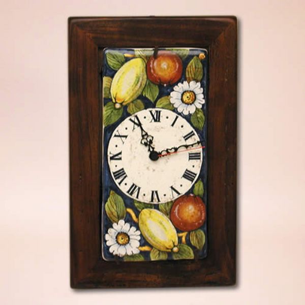OG01R 37 - Clock with wood frame cm. 37x23