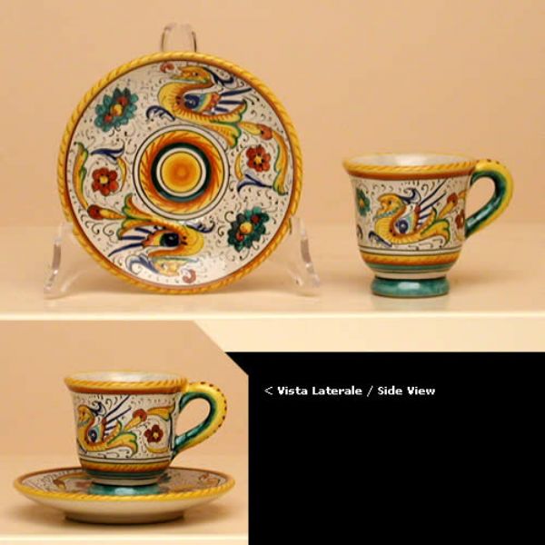 RA318 07 - Coffee cup cm.7h with saucer