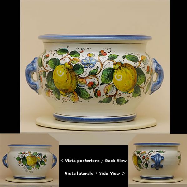 LI103C 30 - Round flower holder  cm. 30 d.