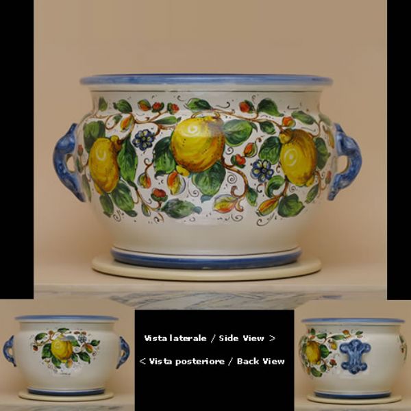 LI103D 35 - Round flower holder  cm. 35 d.
