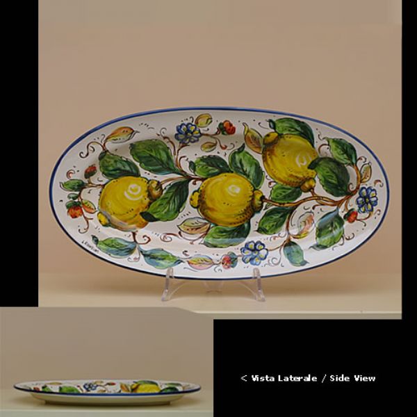 LI212D 42 - Oval tray cm.42 L x 22 W