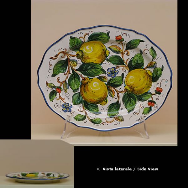 LI303A 33 - Oval tray cm.34 L x 26 W