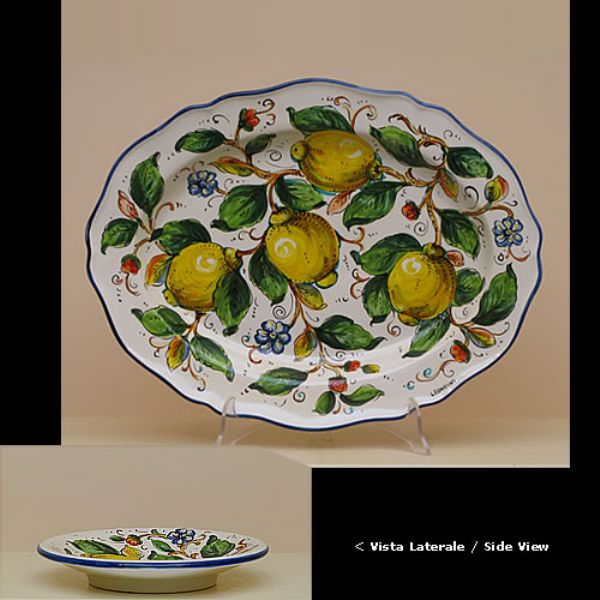 LI303C 56 - Oval tray cm.56 L x 43 W