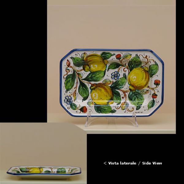 LI212A 29O - Octagonal tray cm. 29 L x 19 W