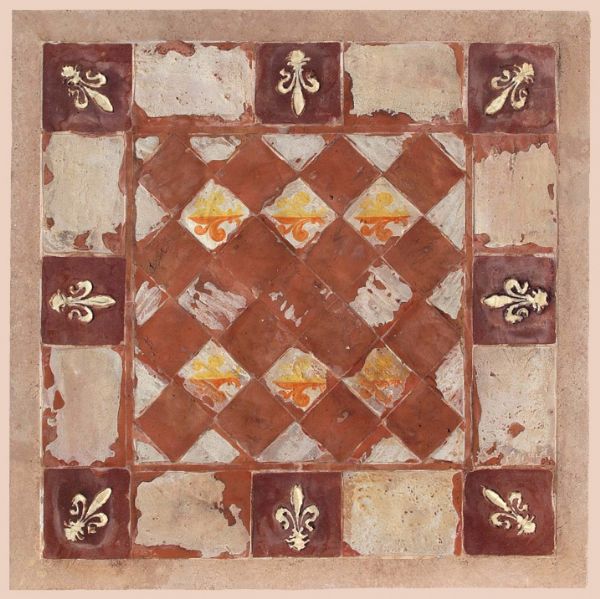 FI 01 - In the photo:100x100 cm. table<BR><BR>Cotto & Pietra.