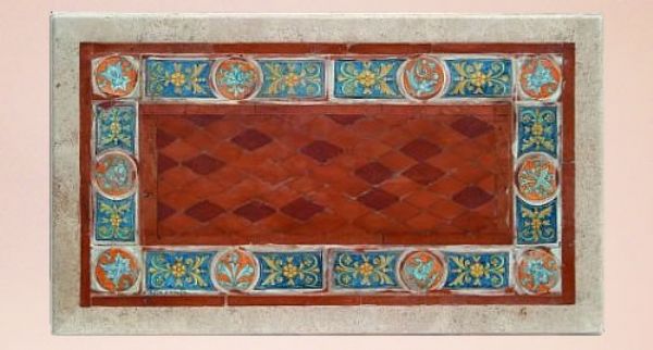 FE 01 R - In the photo:200x100 cm. table<BR><BR>Cotto & Pietra.