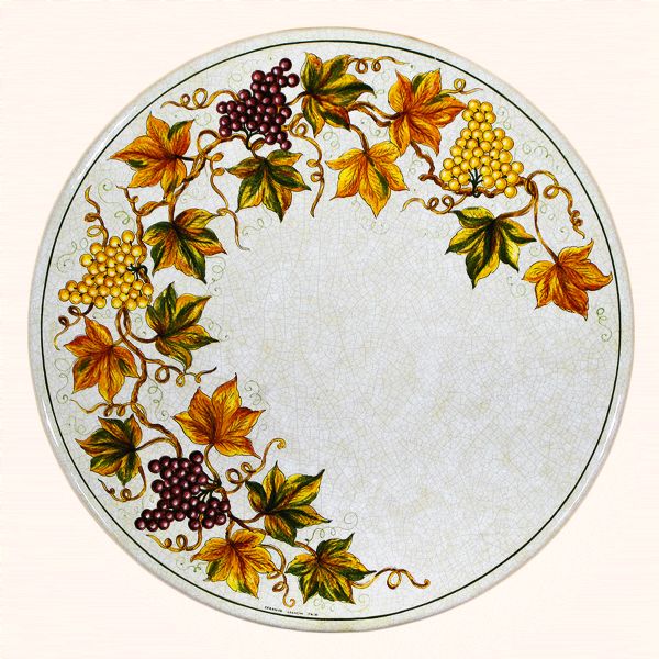 LEO42 T - In the photo: 130 cm. diameter table<BR><BR>Volcanic stone, 3 cm thick. Suitable for inside and outside, resistant to a temperature range of -60 to 1000 °C.