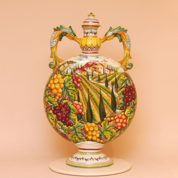 PT701C 60BA - Water bottle with dolphinhandles cm. 60hx35l. (countryside)