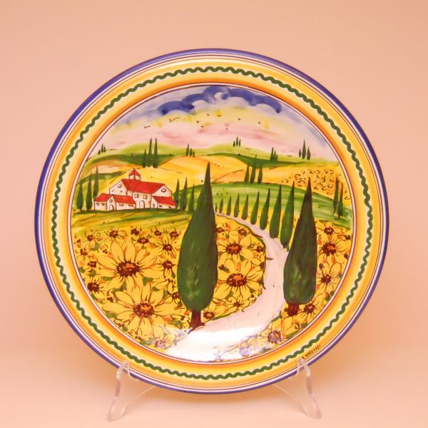 PT301D 30G - Wall plate cm. 30 d. (sunflowers)