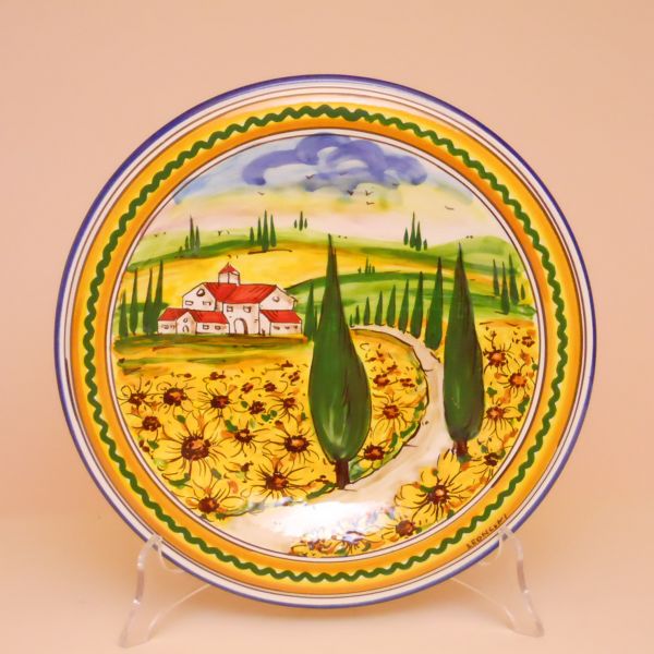 PT301C 25G - Wall plate cm. 25 d. (sunflowers)