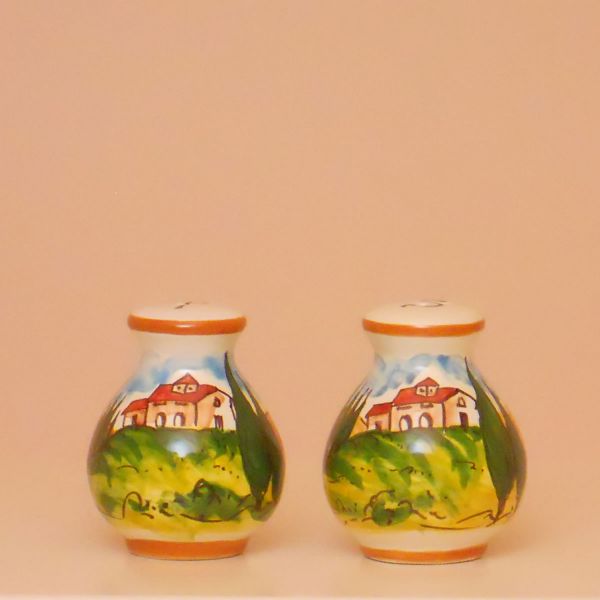 PT206 8C - Salt-Pepper shakers cm. 8 h. (cypresstress)