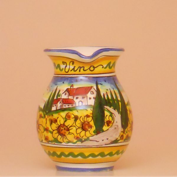 PT114A 11G - Pitcher cm. 11 h. (sunflowers)