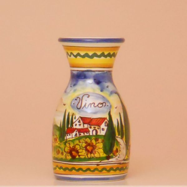 PT130A 14G - Wine decanter cm. 14 h. (sunflowers)