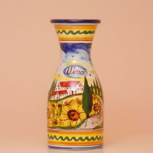 PT130B 20G - Wine decanter cm. 20 h. (sunflowers)