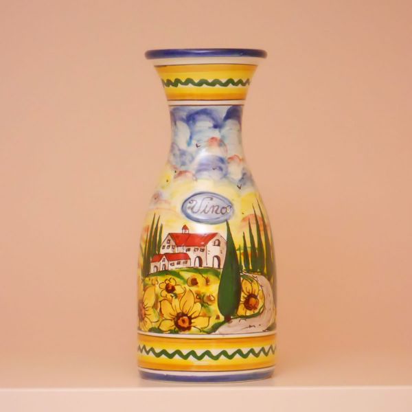 PT130C 27G - Wine decanter cm. 27 h. (sunflowers)