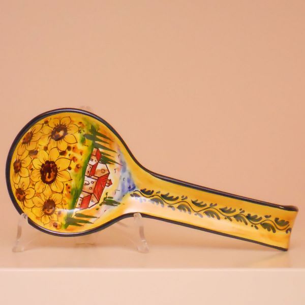 PT208A 28G - Spoon rest cm. 28 l. (sunflowers)