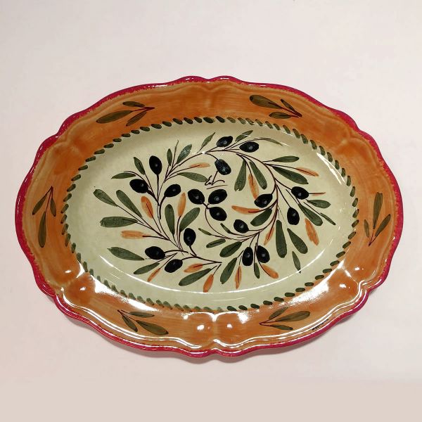 L112 33 - Oval tray cm. 33lx24w 