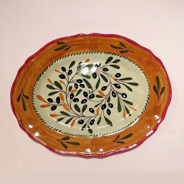 OL112 38 - Oval tray cm. 38lx29w
