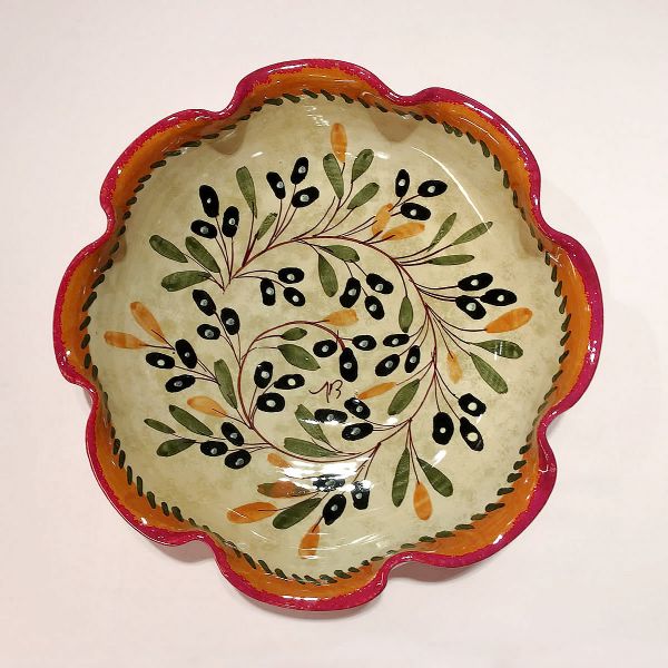 OL114 30 - Undulated centerpiece cm. 30d