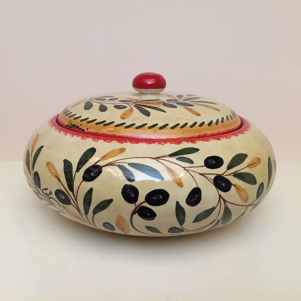 OL107 25 - Biscuit jar cm. 25x12h