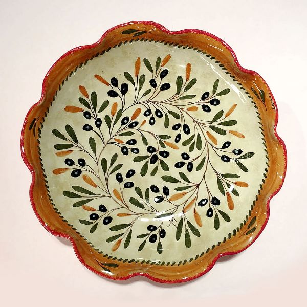 OL114 35 - Undulated centerpiece cm. 35d