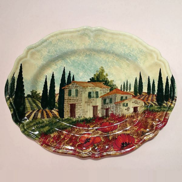 PA212 38S - Oval tray cm 38x29
