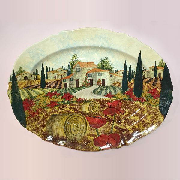 PA212 68S - Oval tray cm 70x52