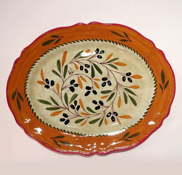 OL112 43 - Oval tray cm. 43x32