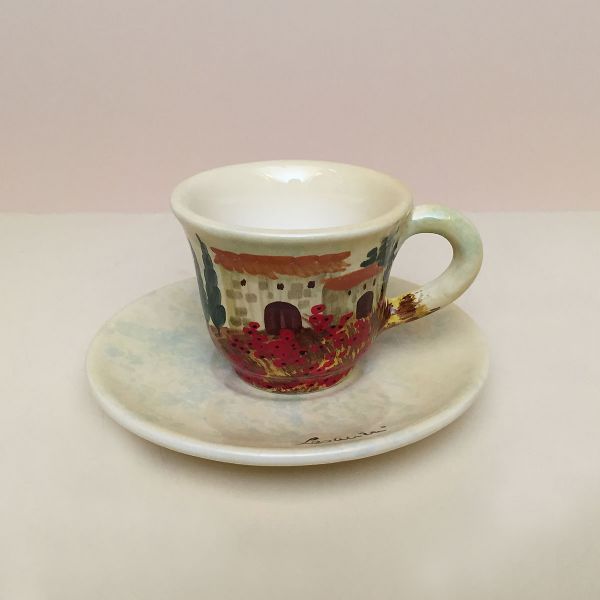 PA218 07 6 - Coffee cup + saucer, 6 items
