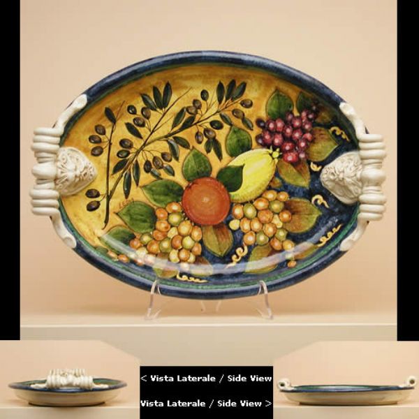 GN412C 51 - Oval tray cm. 51x36x10 H