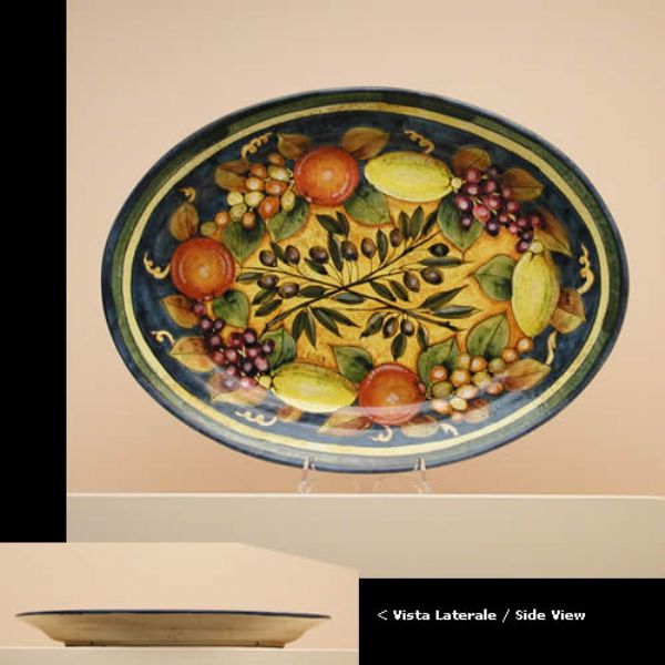 GN168C 50 - Oval plate cm. 50 x 36