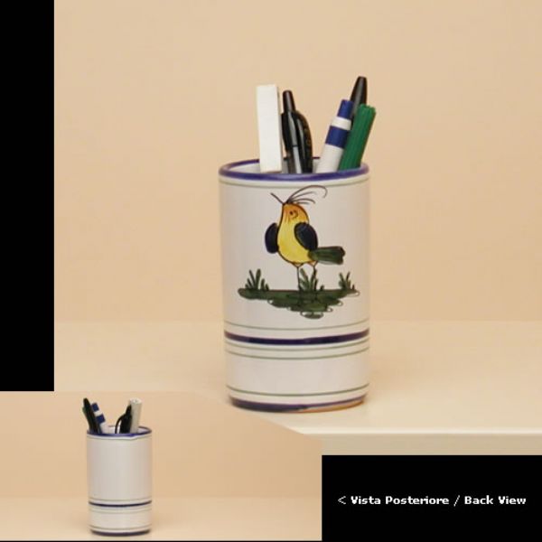 UC109 11 - Pencil holder, cm.11H, inches 4.33