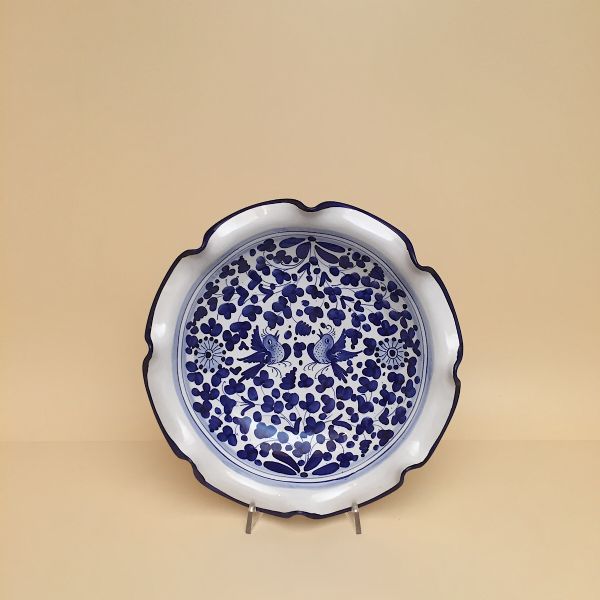 AB114 30 - Undulated bowl, diameter cm.30, inches 11.81
