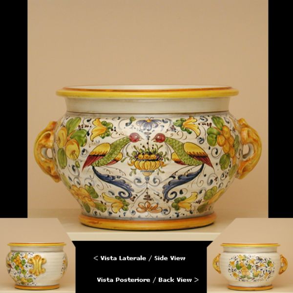 AUC206B 30 - Flower pot birds cm. 30H