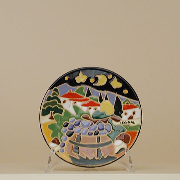NB215A 15A - Small round plate cm. 15d Autumn, naif night