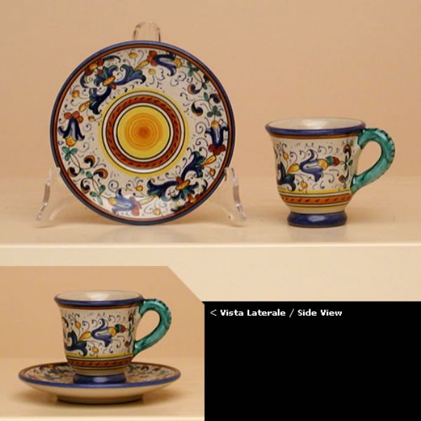 FO418 07 6 - Set of 6 espresso cups (cm.7H) with saucer