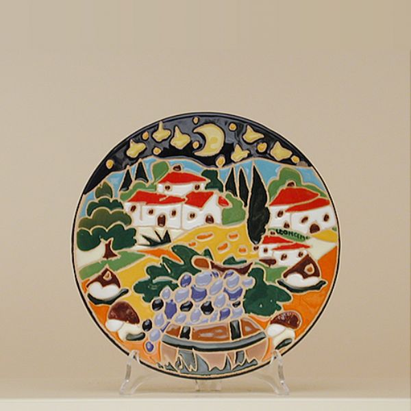 NB215B 20A - Round plate cm. 20d autumn, naif night