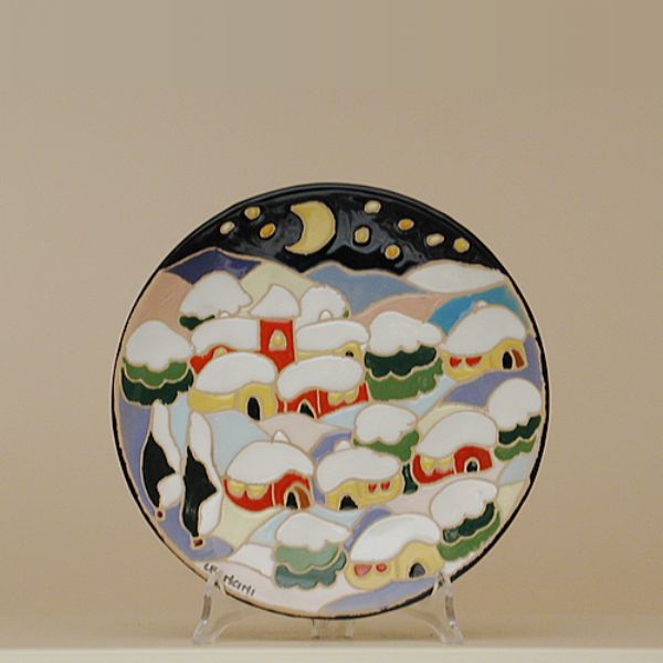 NB215B 20I - Round plate cm. 20d winter naif night