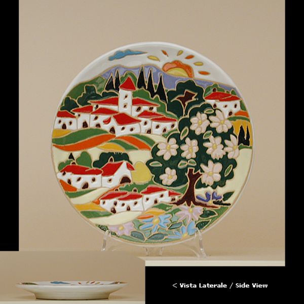 NW215C 25P - Round plate cm. 25d spring naif day